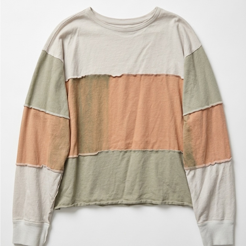 Easel | Colorblock Long Sleeve Shirt